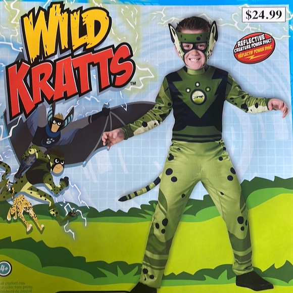 Wild Kratts: Chris Cheetah Power Kids Costume! New! - Picture 1 of 6